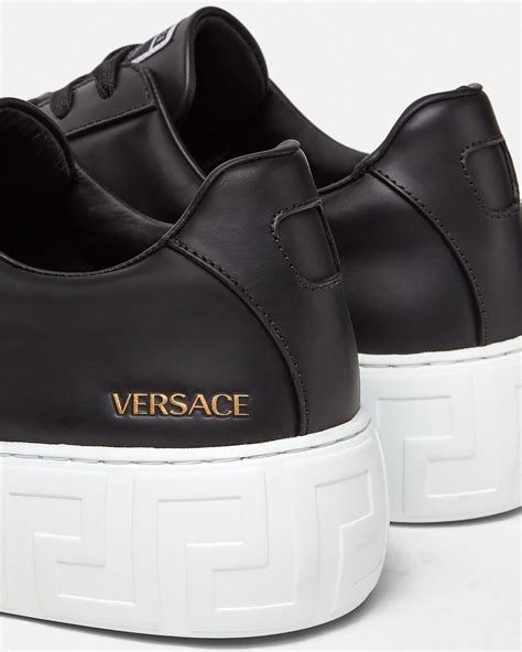 versace collection slip on sneakers|Versace greca sneakers.